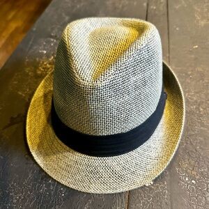 Stylish Black and Gray Women's Fedora Hat